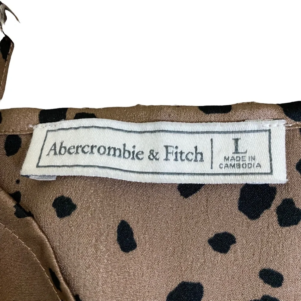 Abercrombie and Fitch Bodysuit Camisole Leopard and Black Lace Size Large - Picture 6 of 7